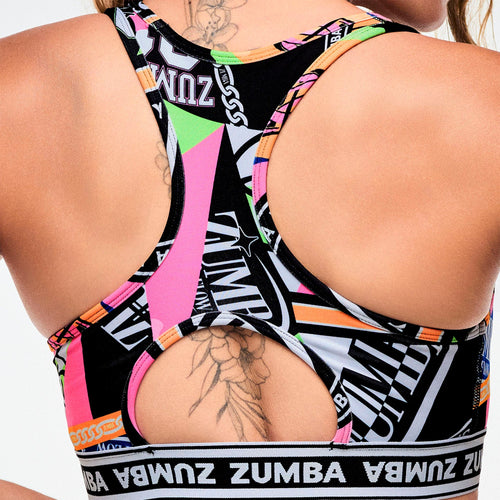 Dale-Z Z-Lift Scoop Bra - Black/Pink Z1T001307