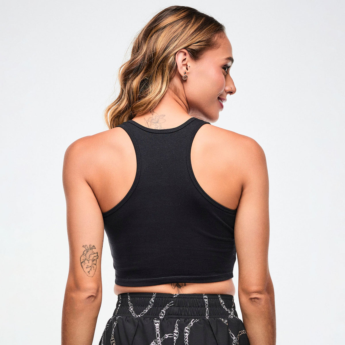 Dale-Z Crop Racerback - Bold Black Z1T001311