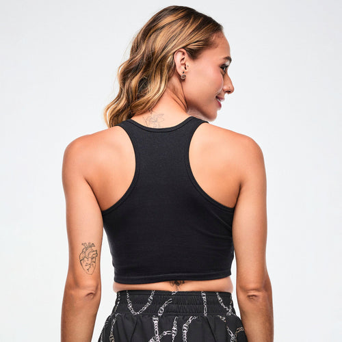 Dale-Z Crop Racerback - Bold Black Z1T001311