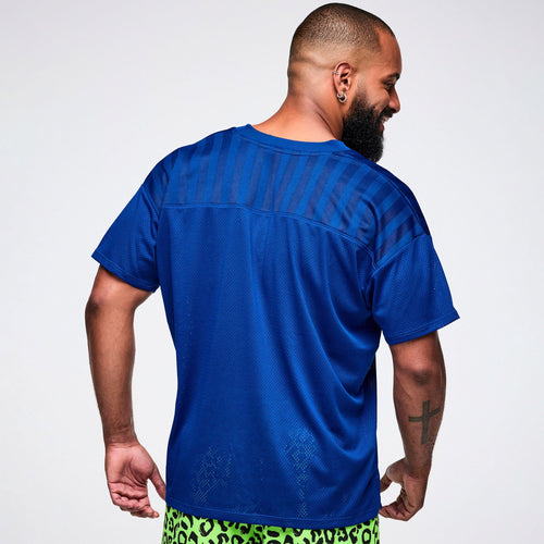Dale-Z Mesh Top With Yoke -  Surfs Up Blue Z1T001318