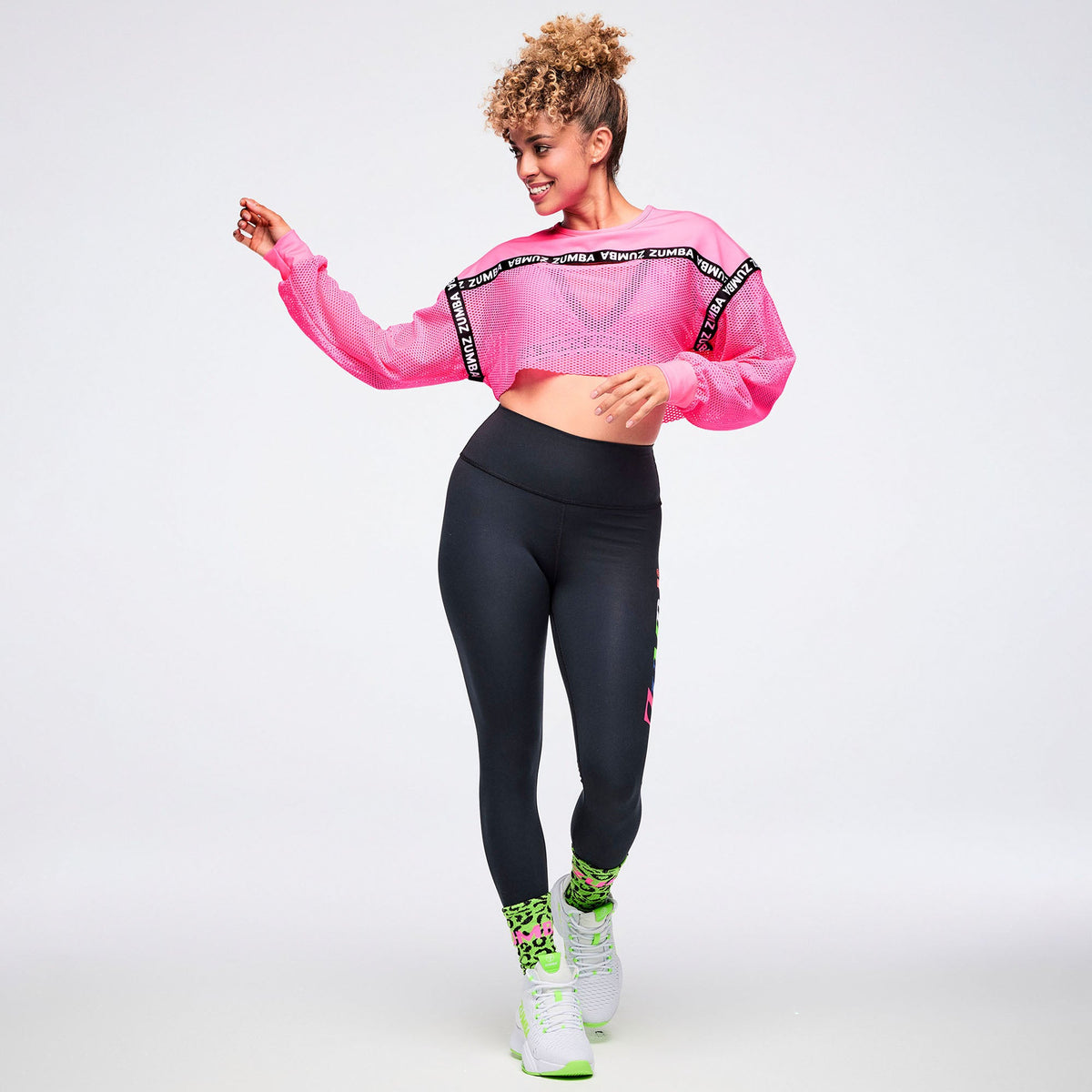 Dale-Z Long Sleeve Crew Neck Crop Top -  Gumball Z1T001323