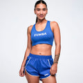 Color Spree Crop Racerback -  So Into Blue Z1T001338