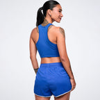 Color Spree Crop Racerback -  So Into Blue Z1T001338