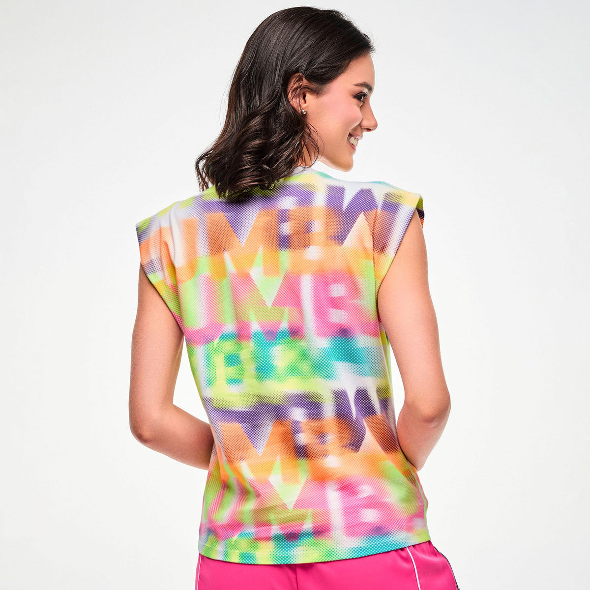 Electric Feel Muscle Tank With Extended Shoulder - Wear It Out White Z1T001346