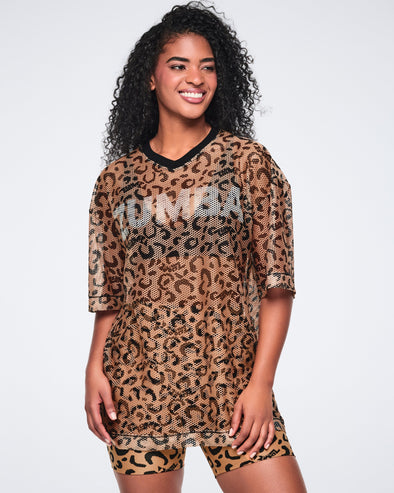 Zumba Wildbeat Oversized Mesh Top - Bold Black Z1T001362 – Natysports