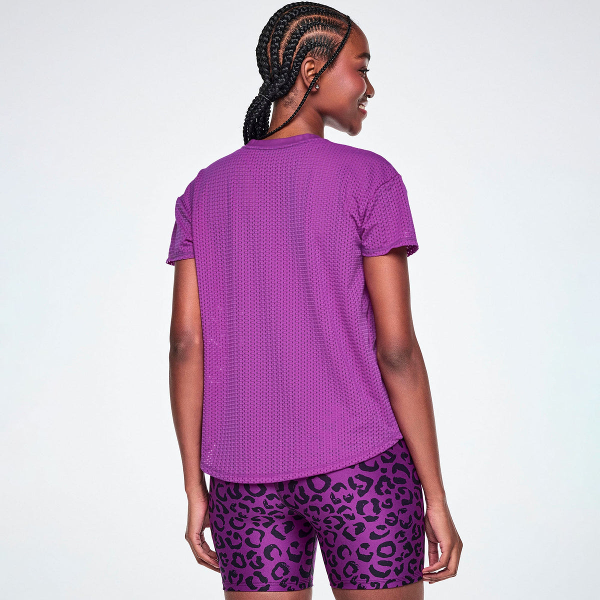 Ultrabright Mesh High Low Top - Purple Power Z1T001418