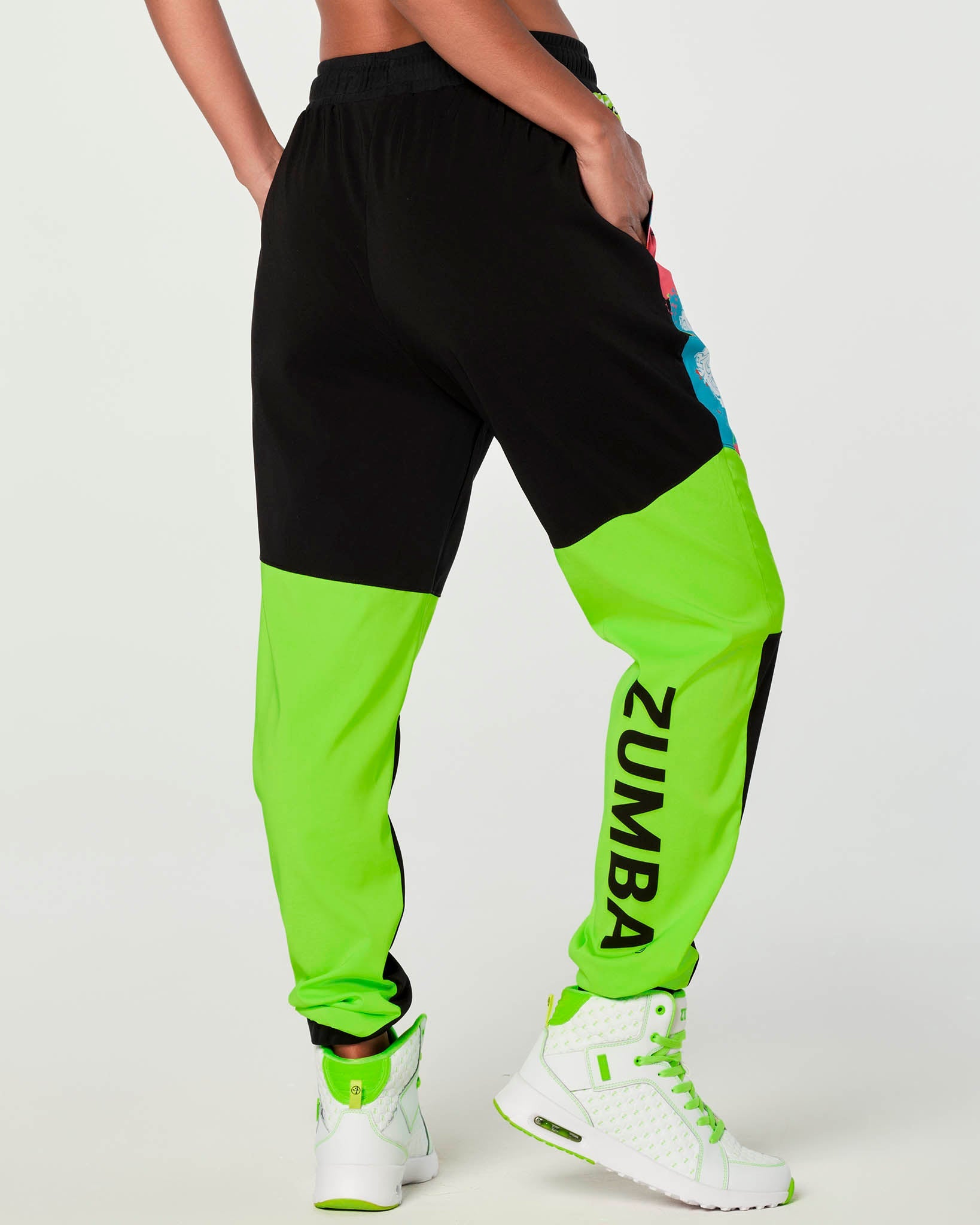 Zumba Roller Derby Team Wide Leg Pants - Bold Black Z1B000259 – Natysports