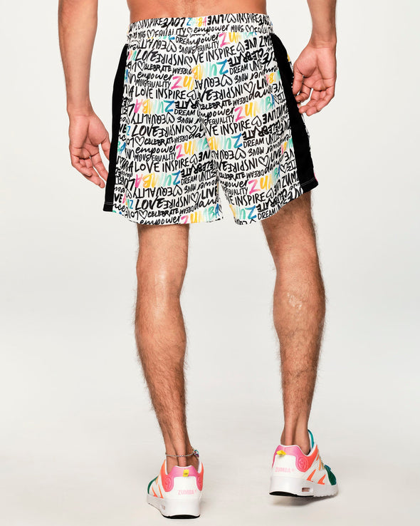 No Judgement Just Joy Shorts - Wear It Out White Z2B000047