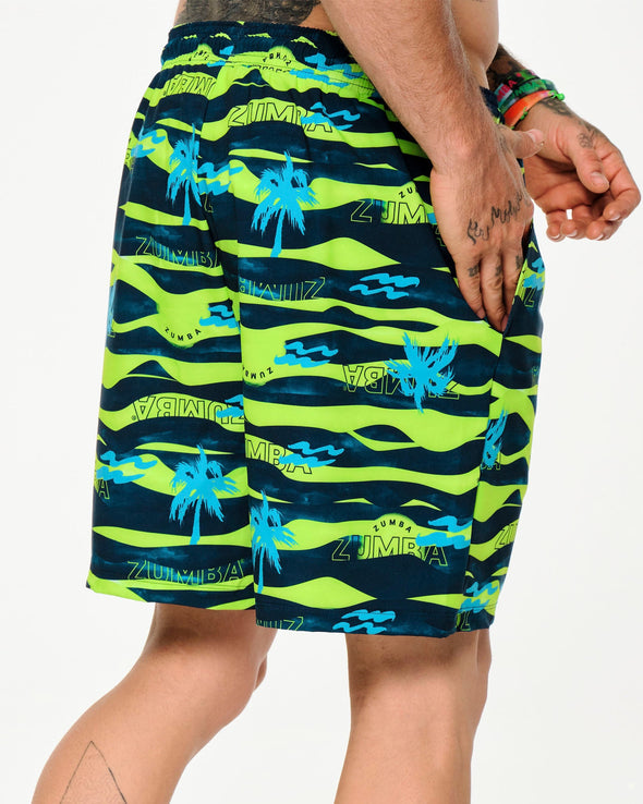 Zumba Sun And Swim Shorts - Let's Go Indigo Z2B000052