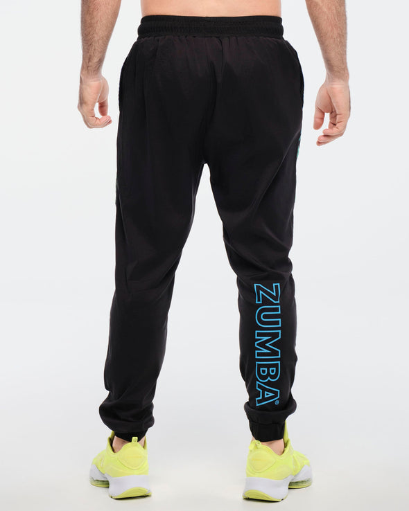 Funscape Men's Woven Joggers- Bold Black Z2B000054