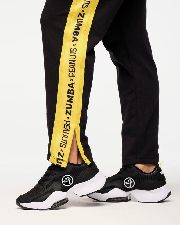 Zumba X Peanuts Men's Knit Jogger With Side Inserts - Bold Black Z2B000061