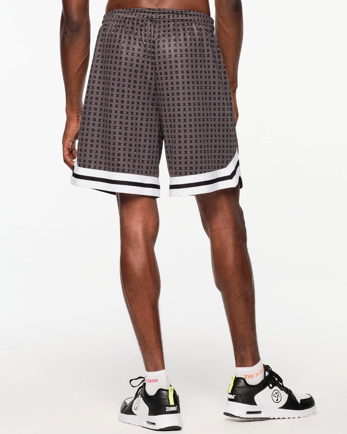 ZW X GW Men's Mesh Short With Bottom Trim - Bold Black Z2B000064