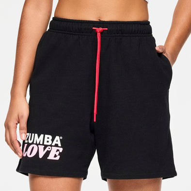 Zumba Love Men's Knit Short - Bold Black Z2B000065