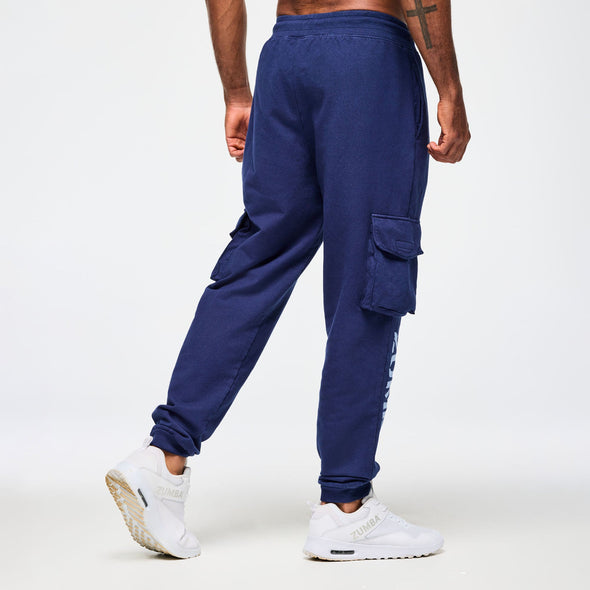 Blue Jean Men's Knit Denim Cargo Pants - Denim Z2B000074