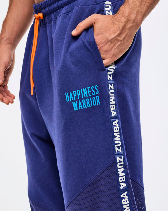 Zumba Libre Men's Track Pant With Mesh - Soft Navy Z2B000081