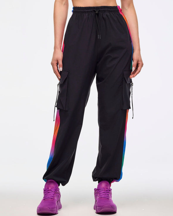 Zumba Libre Men's Slouch Cargo Pants - Bold Black Z2B000082