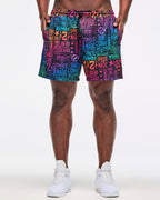 Zumba Libre Men's Mesh Shorts - Black/Pink Z2B000091
