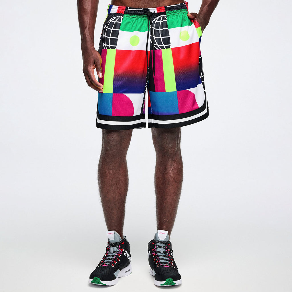 Worldwide Men's Mesh Shorts - Red/Blue Z2B000105