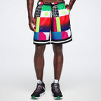 Worldwide Men's Mesh Shorts - Red/Blue Z2B000105