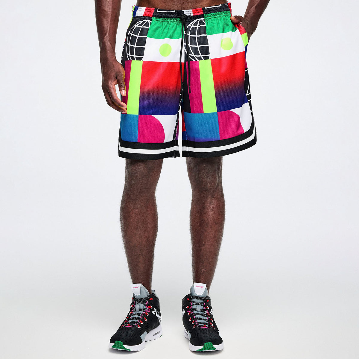 Worldwide Men's Mesh Shorts - Red/Blue Z2B000105