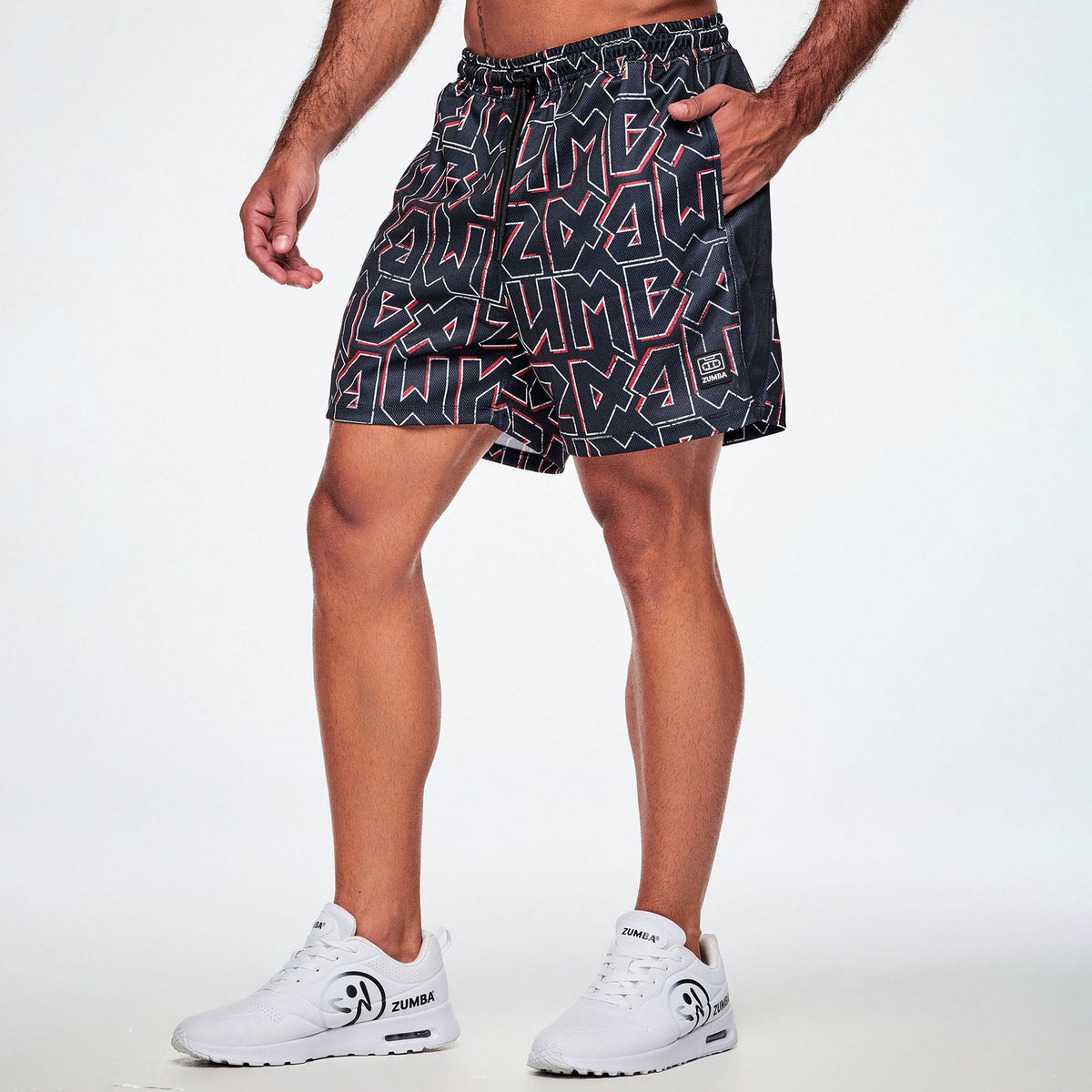 Rock 'n' Roll Men's Mesh Shorts - Black/Red Z2B000118