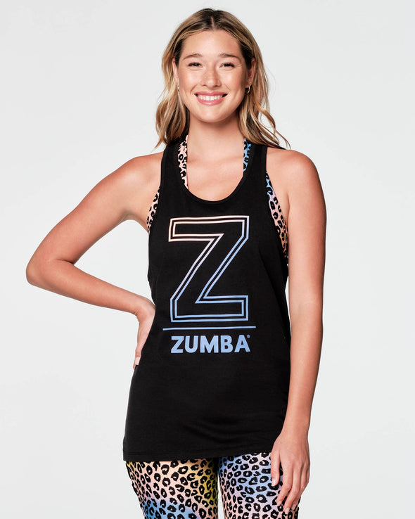 Glow With The Flow Muscle Tank - Bold Black Z2T000032
