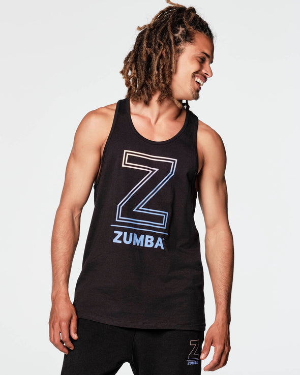 Glow With The Flow Muscle Tank - Bold Black Z2T000032