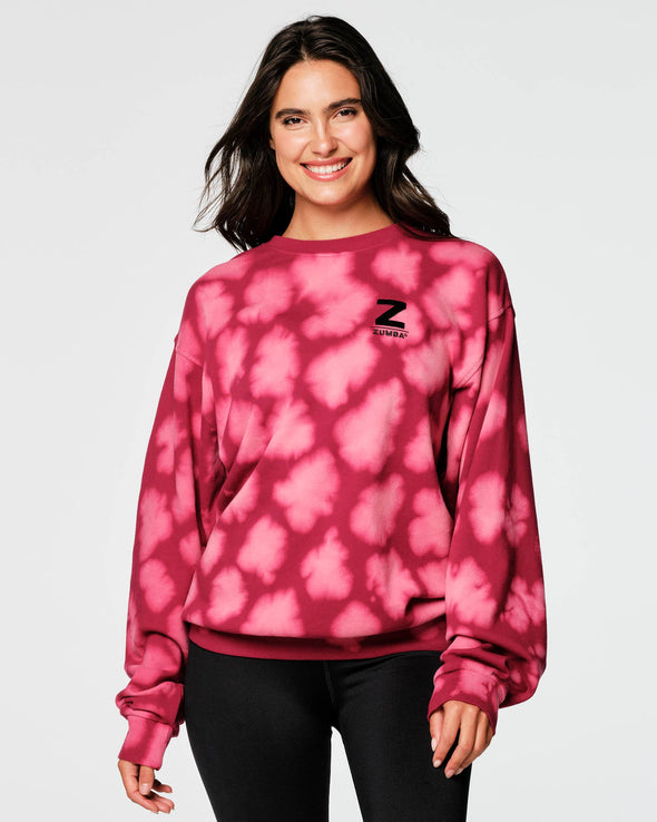 Zumba Skate Crew Pullover - Burgundy Z2T000034