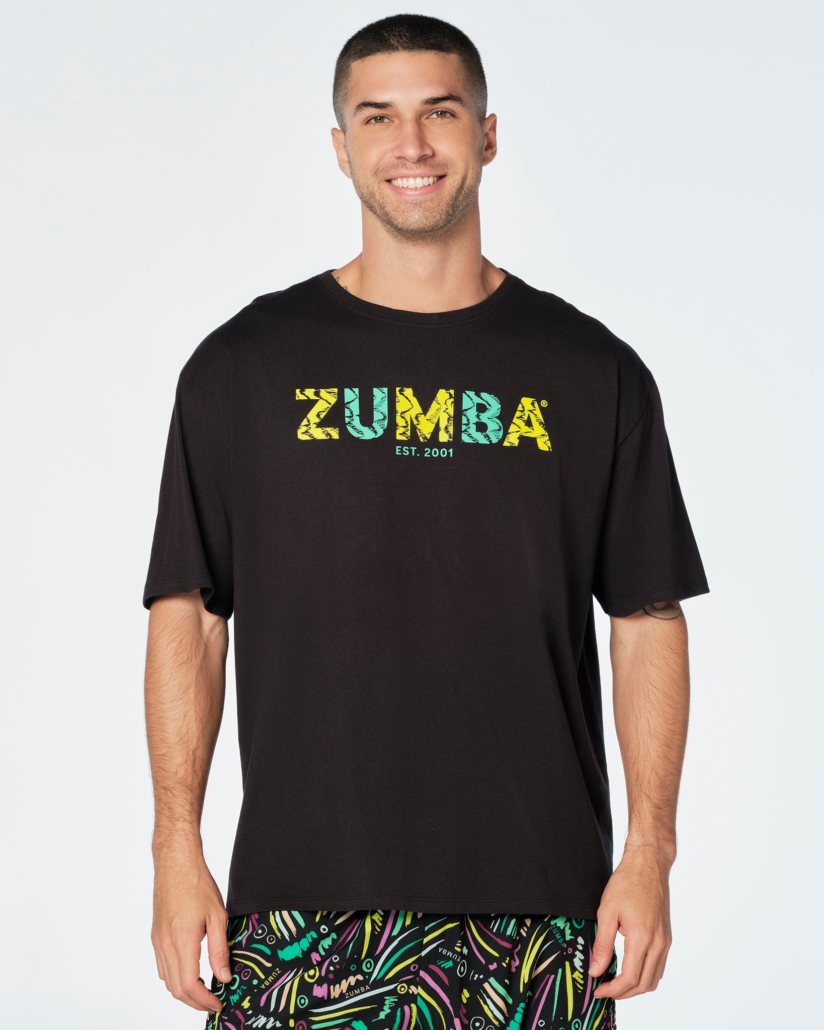 Zumba Transform Crew Neck Tee - Bold Black Z2T000038 – Natysports
