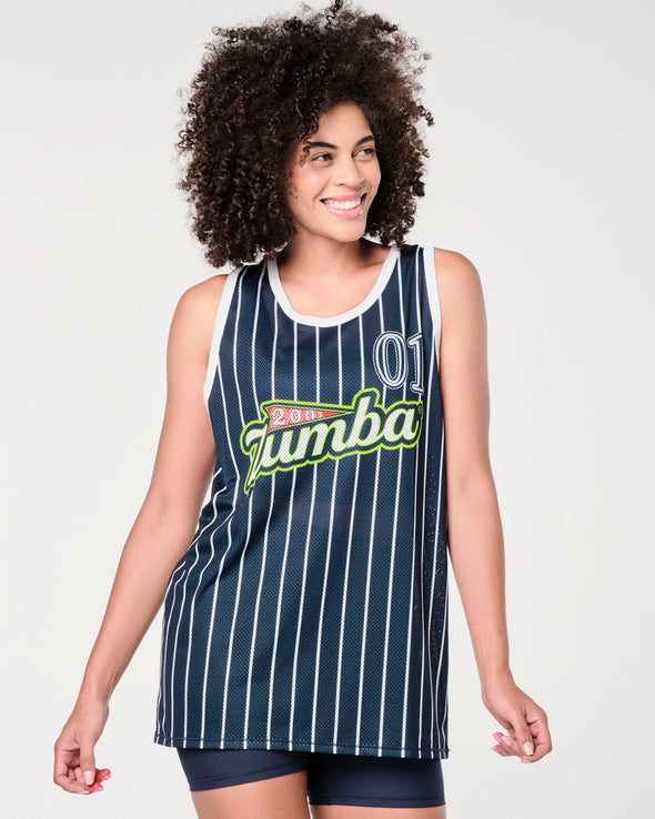 Zumba Prep Men's Basketball Tank - Let's Go Indigo Z2T000054