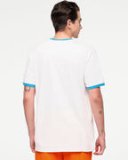 Zumba Explore Men's Ringer Tee - Wear It Out White Z2T000062