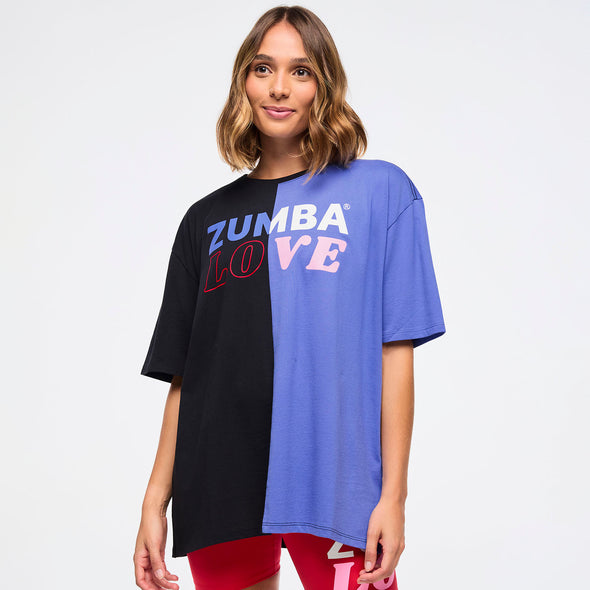 Zumba Love Men's Oversized Crew Neck Tee - Orbit Z2T000066