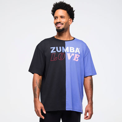 Zumba Love Men's Oversized Crew Neck Tee - Orbit Z2T000066