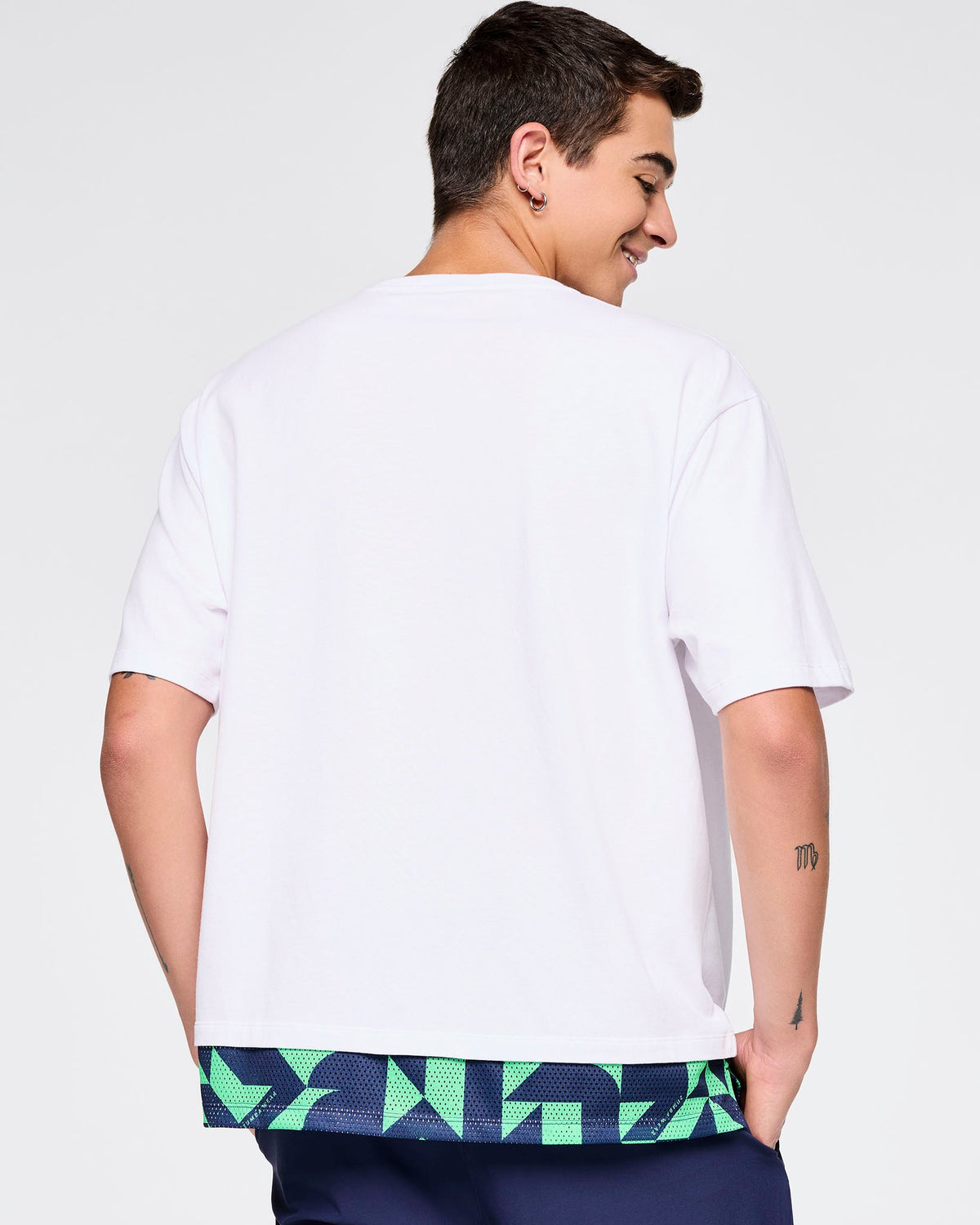 Zumba Out Loud Men's Crew Neck Tee With Double Layered Hem - Wear It Out White Z2T000072
