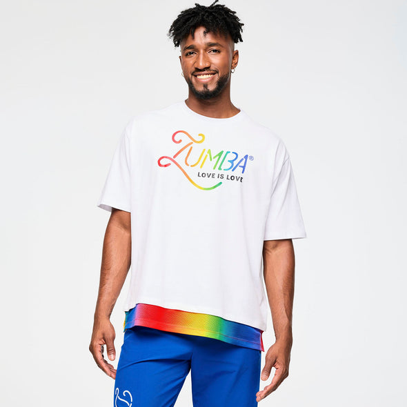 Zumba Men's Crew Neck Tee With Double Layered Hem - Wear It Out White Z2T000084