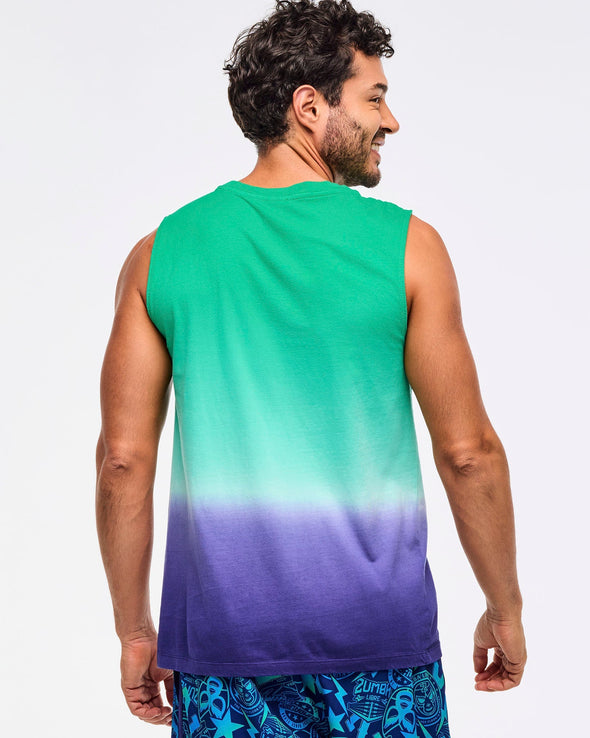 Zumba Libre Men's Wide Shoulder Tank - Groove With Me Green Z2T000091