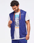 Zumba Libre Men's Sleeveless Zip-Up Hoodie - Soft Navy Z2T000092