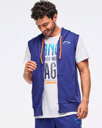 Zumba Libre Men's Sleeveless Zip-Up Hoodie - Soft Navy Z2T000092