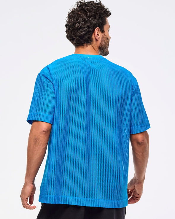 Zumba Libre Men's Mesh Top - Peek-A-Blue Z2T000093