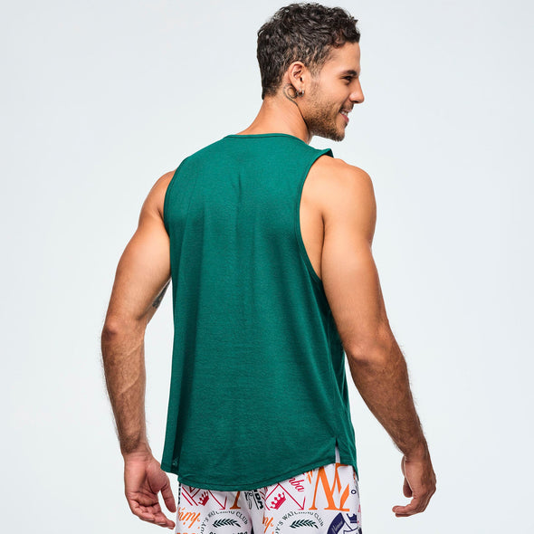 Class of 2001 Men's Open Neck Tank - Teal Tango Z2T000102