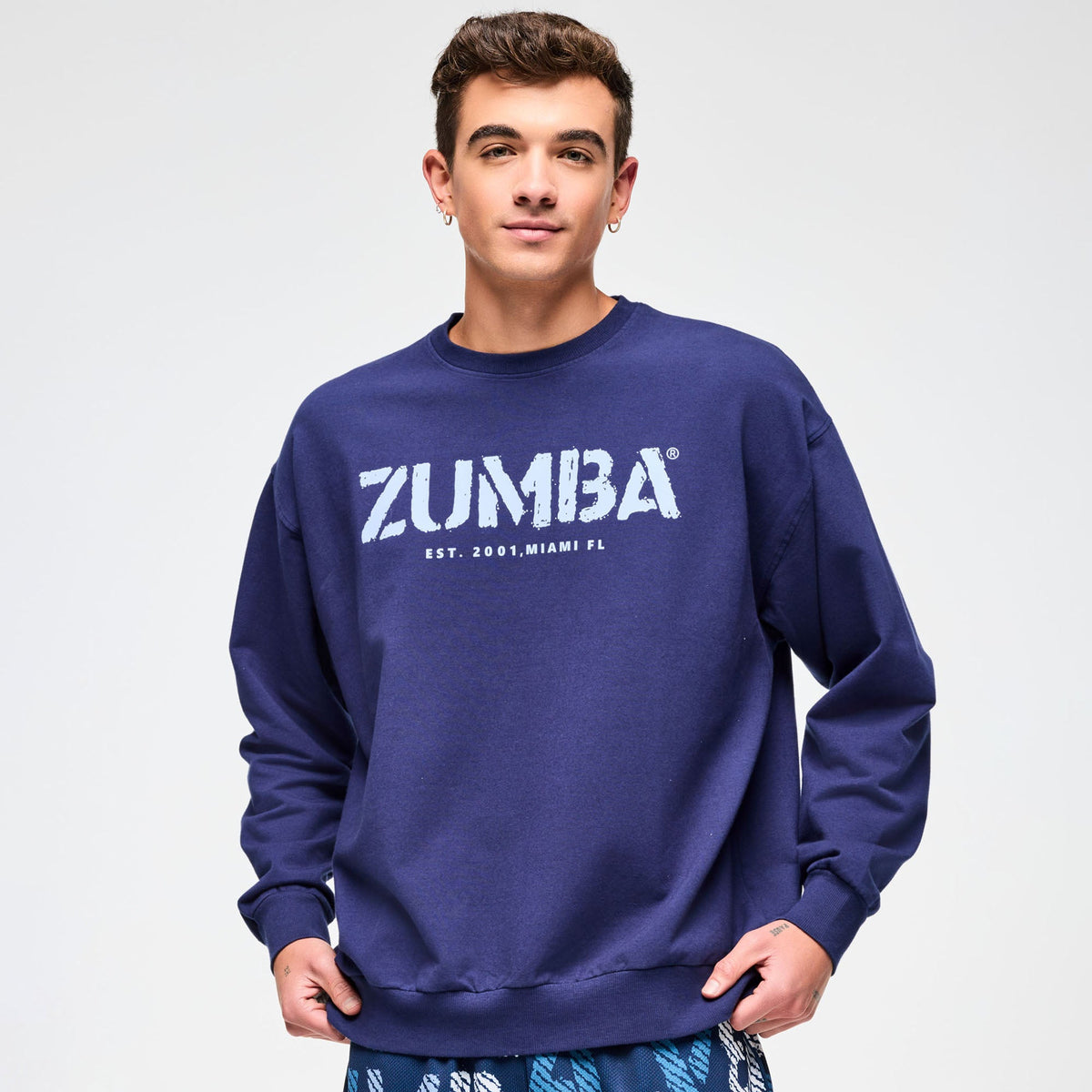 Blue Jean Men's Pullover Sweatshirt - Denim Z2T000106