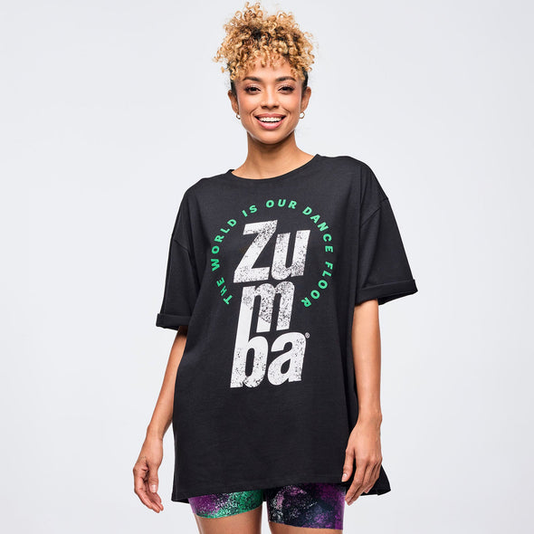 Apres Zumba Men's Crew Neck Tee - Bold Black Z2T000108