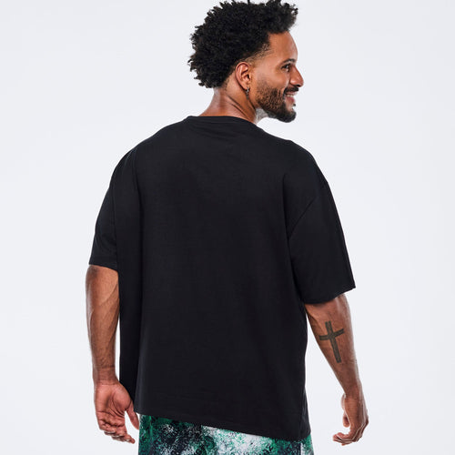 Apres Zumba Men's Crew Neck Tee - Bold Black Z2T000108