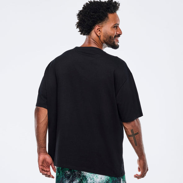 Apres Zumba Men's Crew Neck Tee - Bold Black Z2T000108