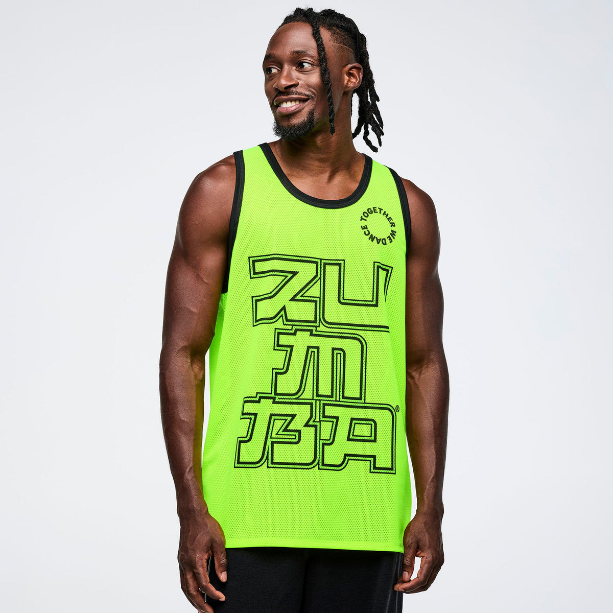 Eastern Flavor Men's Basketball Tank - Caution Z2T000113