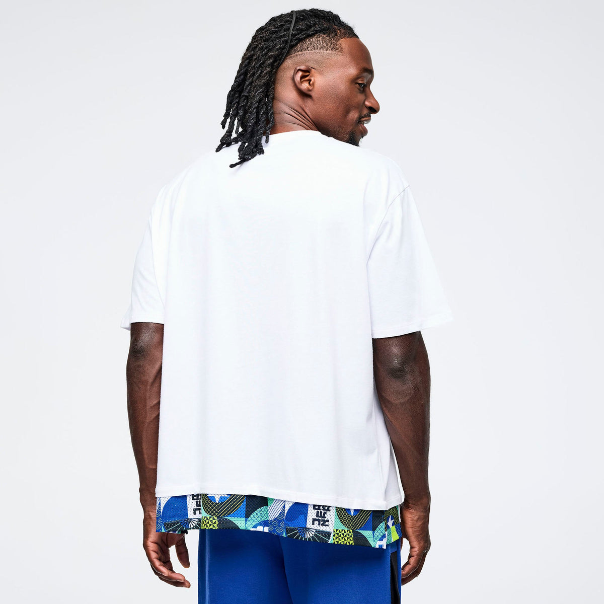 Eastern Flavor Men's Double Layered Hem Tee - Wear It Out White Z2T000116