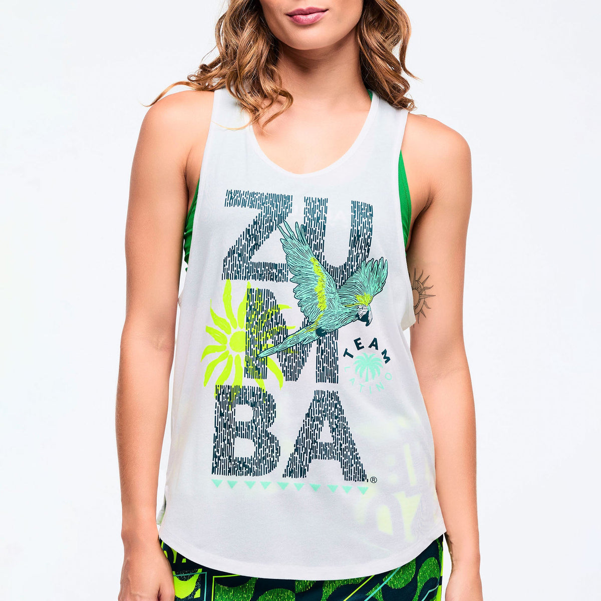 Latin Movement Men's Open Neck Tank - Wear It Out White Z2T000124