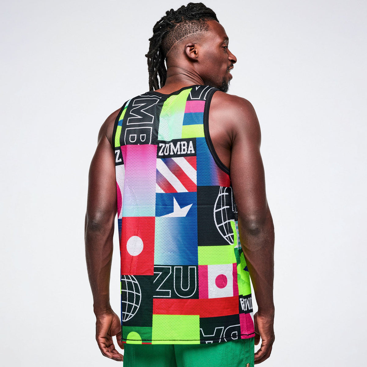 Worldwide Men's Basketball Tank - Red/Blue Z2T000136