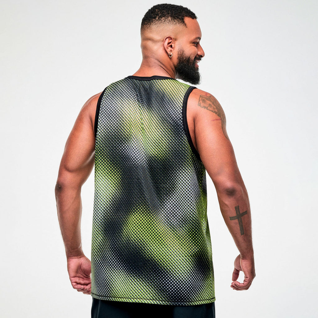 Electric Feel Men's Basketball Tank - Black/Yellow Z2T000154