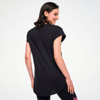 Electric Feel Men's Round Hem Tee - Bold Black Z2T000155